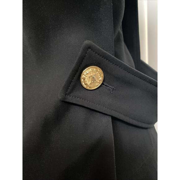 Louis Vuitton Uniform Anchor Gold Button Apron Mini Dress Black Short Sleeve 32 - Picture 9 of 13